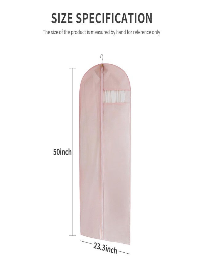 MARMINS Suit Bag for Storage and Travel, (Set of 2 (23.3" x 50") Pink) - Image 2